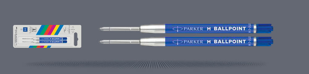 Wkłady do długopisu Parker Economy QUINKflow Niebieskie (2 szt.) | Końcówka M - 2166544