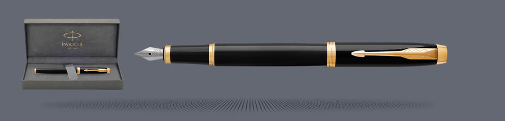 Zestaw Pióro wieczne Parker IM Core Czarny GT + Premium Box | Stalówka M - 1931652