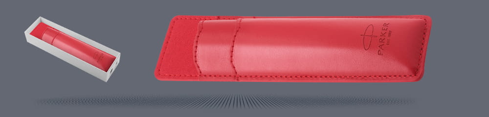 Etui Parker czerwone na jeden instrument piśmienniczy (typu sleeve) - 2216949