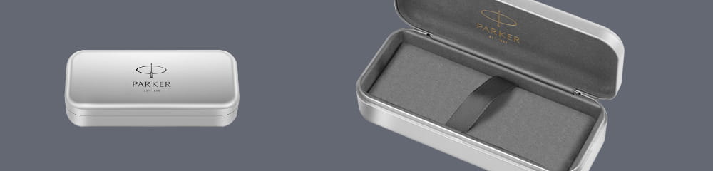 Pudełko Prezentowe Parker Premium metalowe - na jeden lub dwa instrumenty piśmienne  - 2186241