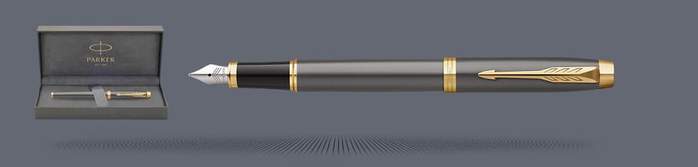 Zestaw Pióro wieczne Parker IM Core Grey GT + Premium Box | Stalówka F - 2213776