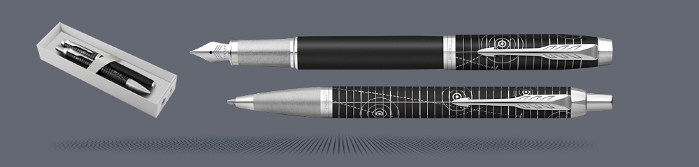 Zestaw Pióro wieczne + Długopis Parker IM Premium Legacy Of Flight CT | Stalówka F - 2228739_2152998