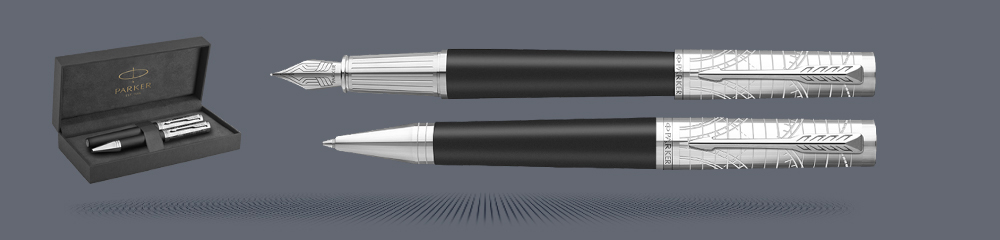 Zestaw Pióro wieczne + Długopis Parker Ingenuity  Legacy Of Flight CT | Stalówka F