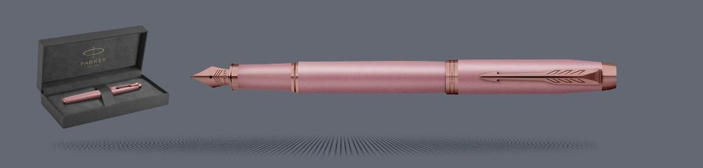 Zestaw Pióro wieczne Parker IM Rituals Mauve PVD + Premium Box | Stalówka F - 2235414