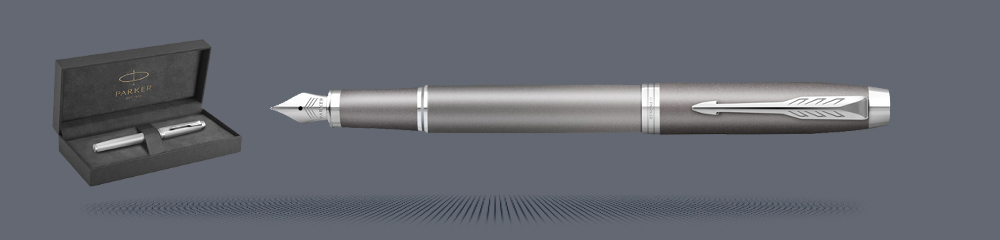 Zestaw Pióro wieczne Parker IM Rituals Grey CT + Premium Box | Stalówka F - 2203896
