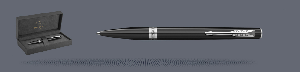 Zestaw Długopis Parker Meridian Glossy Black CT + Premium Box - 2231399
