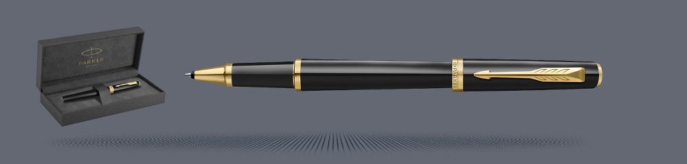 Zestaw Pióro kulkowe Parker Meridian Glossy Black GT + Premium Box - 2231394