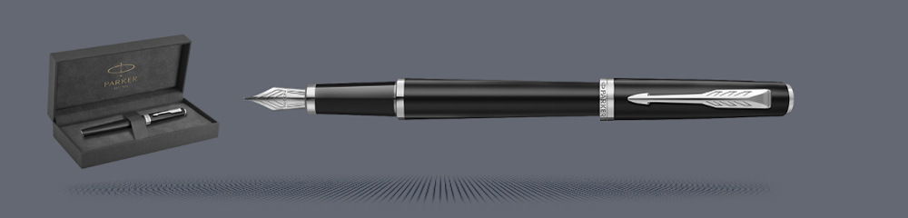 Zestaw Pióro wieczne Parker Meridian Mate Black CT + Premium Box | Stalówka F - 2231404