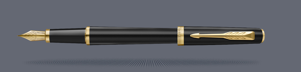 Pióro wieczne Parker Meridian Mate Black GT | Stalówka F - 2231396