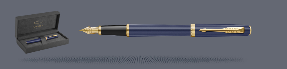 Zestaw Pióro wieczne Parker Meridian Blue GT + Premium Box | Stalówka F - 2231408