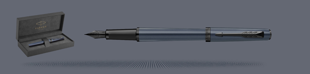Zestaw Pióro wieczne Parker Meridian Blue BT + Premium Box | Stalówka F - 2247778