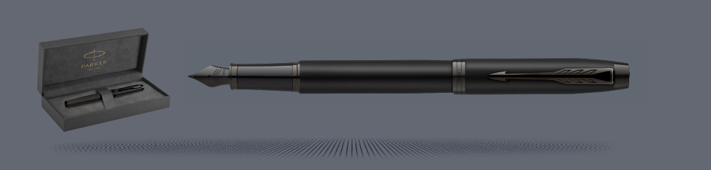 Zestaw Pióro wieczne Parker IM Achromatic Black + Premium Box | Stalówka F - 2127741