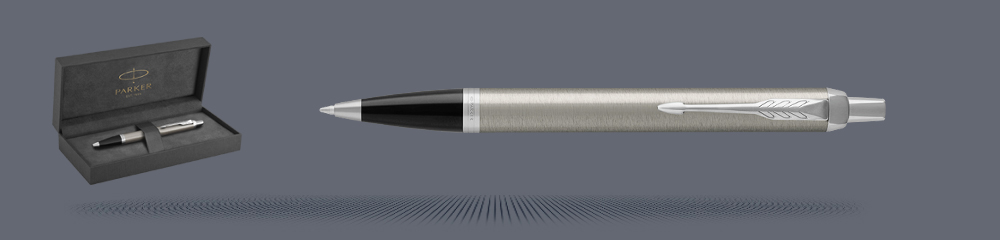 Zestaw Długopis Parker IM  Essential Stalowy CT + Box Premium - 2143631