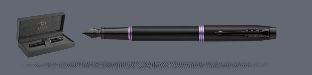 Zestaw Pióro wieczne Parker IM Professionals Vibrant Ring Amethyst Purple + Premium Box | Stalówka F - 2172948